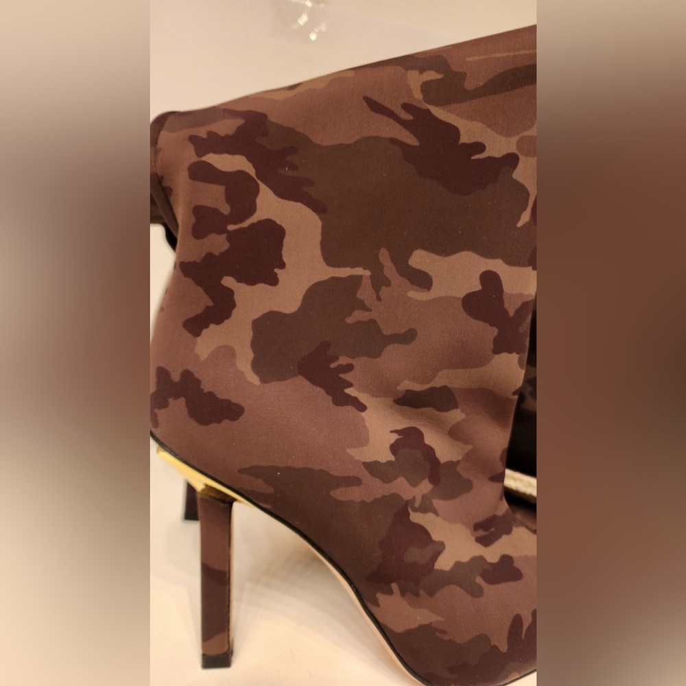 Good American Camo Over The Knee Boots Size 11 Thigh High Heeled Boots - Picture 5 of 8